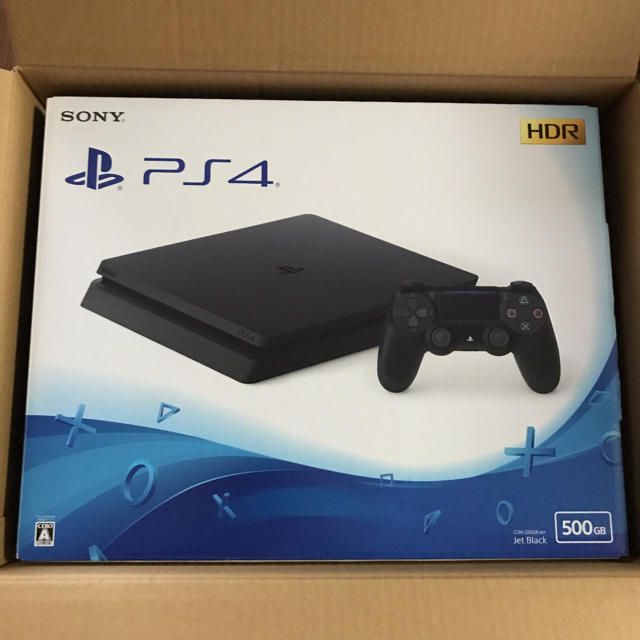 PlayStation4(プレイステーション4)のPS4 Play Station スリム　本体　即発送　ほぼ新品 エンタメ/ホビーのゲームソフト/ゲーム機本体(家庭用ゲーム機本体)の商品写真