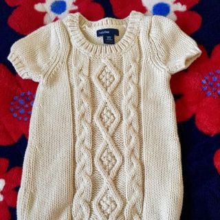 ベビーギャップ(babyGAP)のベビーギャップ　コットンニットワンピース　美品(ワンピース)