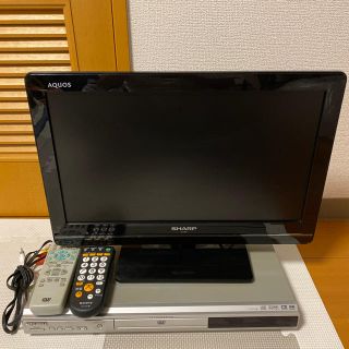 アクオス(AQUOS)のSHARP AQUOS テレビ、DVDプレーヤー付き！(テレビ)