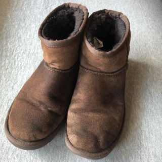 アグ(UGG)のUGGムートンブーツ　22.0cm ブラウン(ブーツ)