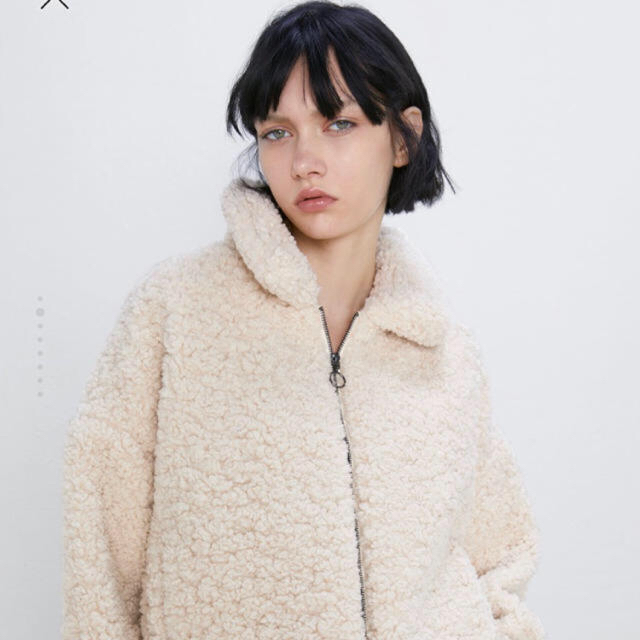 ZARA(ザラ)のZARA ボアジャケット Sサイズ 試着のみ レディースのジャケット/アウター(ブルゾン)の商品写真