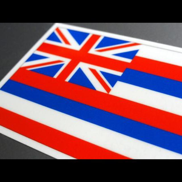 ハワイ州旗ステッカー シール ｓサイズ 5 7 5cm 耐水仕様 の通販 By プロフィールご確認くださいませ ラクマ
