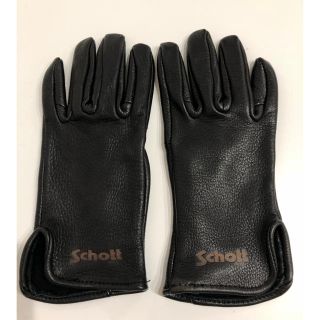 ショット(schott)の美品 ショット革手袋 レザーグローブ 鹿革 アメリカ生産 USA(手袋)