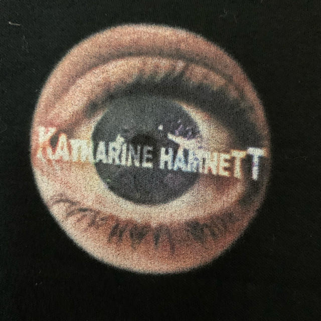 KATHARINE HAMNETT(キャサリンハムネット)のブラック　Tシャツ　Ｖネック　無地　Mサイズ メンズのトップス(Tシャツ/カットソー(半袖/袖なし))の商品写真