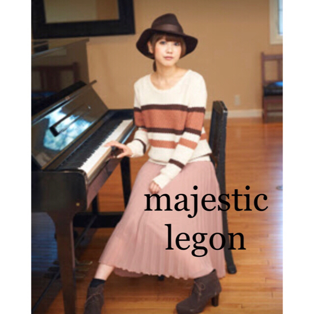 MAJESTIC LEGON(マジェスティックレゴン)のMAJESTIC LEGON マジェスティックレゴン ボーダー ニット トップス レディースのトップス(ニット/セーター)の商品写真