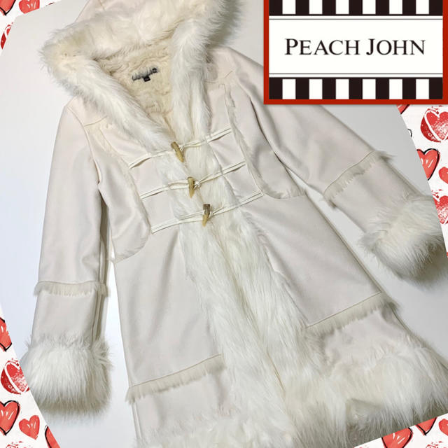 ピーチジョン  PEACH JOHN  ムートン コート  BLANC NOIR