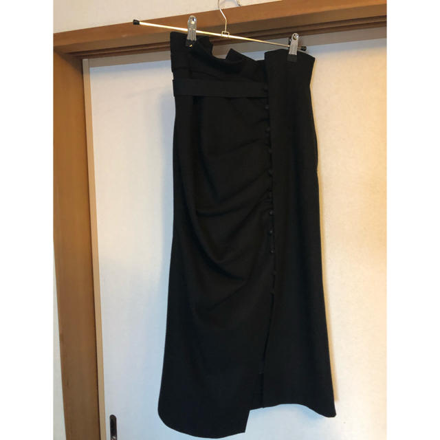 SNIDEL(スナイデル)の【SNIDEL】ドレープデザインタイトスカート レディースのスカート(ロングスカート)の商品写真