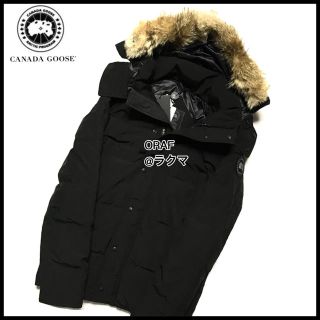 カナダグース(CANADA GOOSE)のカナダグース ウィンダム BLACK LABEL Lサイズ  黒 メンズ ダウン(ダウンジャケット)