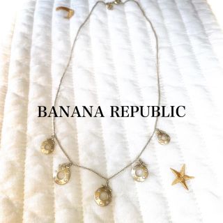 バナナリパブリック(Banana Republic)のバナナリパブリック  ネックレス ゴールド ラインストーン(ネックレス)