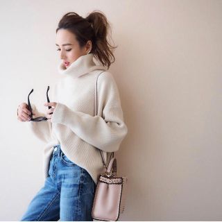 ザラ(ZARA)の【SALE‼︎】星玲奈さん愛用 ベースメント タートルニット(ニット/セーター)