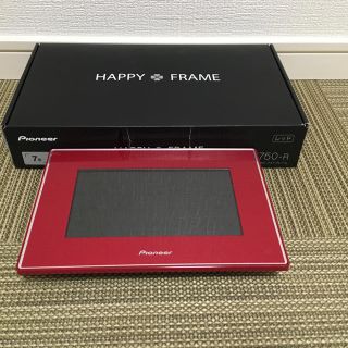 パイオニア(Pioneer)の☆値下げ☆Pioneer HAPPYFRAME デジタルフォトフレーム　レッド(ディスプレイ)