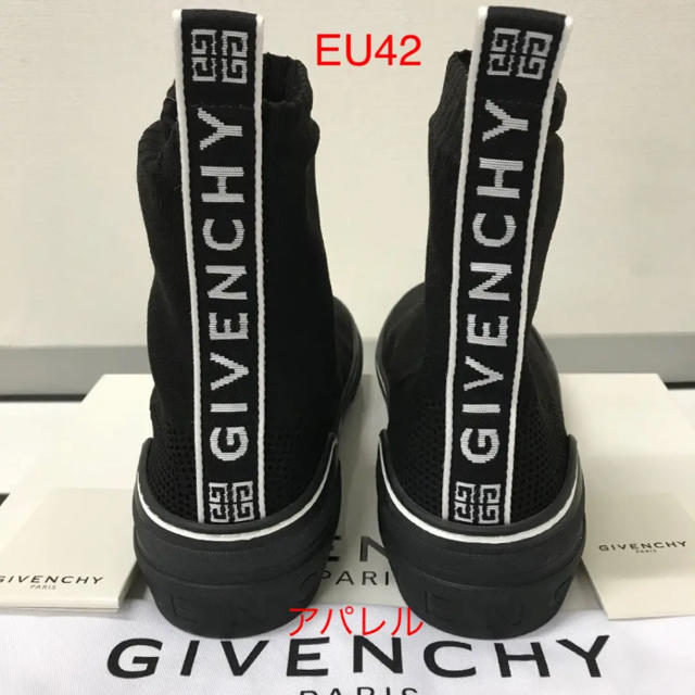 新品 42サイズ GIVENCHY ジバンシー ソックス ニットスニーカー 黒