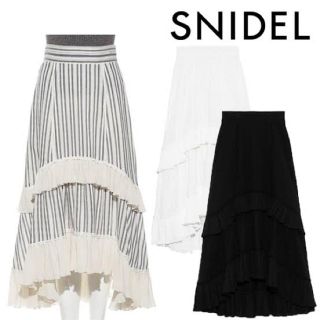 スナイデル(SNIDEL)のSNIDEL コットンレースイレヘムスカート(ロングスカート)