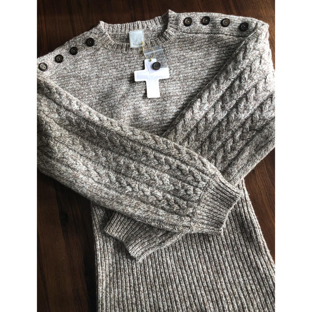 Rosary moon(ロザリームーン)のrosarymoon　Melange Knit Tunic  レディースのワンピース(ミニワンピース)の商品写真