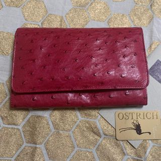 オーストリッチ(OSTRICH)のオーストリッチ　長財布　レッド(財布)