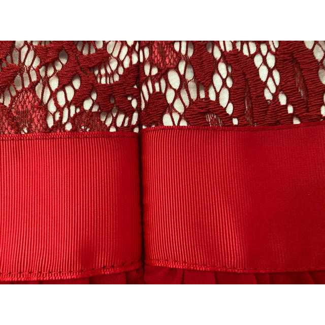 ロングワンピース　パーティドレス赤　レッド　 レディースのフォーマル/ドレス(ロングドレス)の商品写真