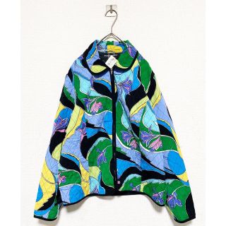 コムデギャルソン(COMME des GARCONS)のvintage ヴィンテージ レトロ 花柄 総柄 和柄 キルティングジャケット(ブルゾン)