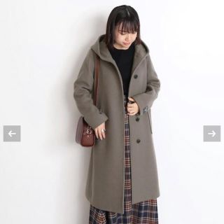 スローブイエナ(SLOBE IENA)のSLOBE IENA 2018A/W PORTLANDフードコート✳︎(ロングコート)