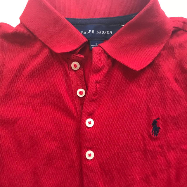 Ralph Lauren(ラルフローレン)の【未使用に近い】 120 長袖 デニム に合う トップス キッズ/ベビー/マタニティのキッズ服女の子用(90cm~)(Tシャツ/カットソー)の商品写真