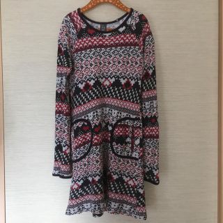 ザラキッズ(ZARA KIDS)のZara Ｋids ノルディック柄ワンピース 140(ワンピース)