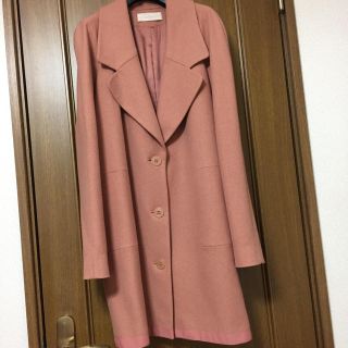 キャシャレル(cacharel)の【_rikaela様専用】キャシャレル ピンクコート 美品(ロングコート)