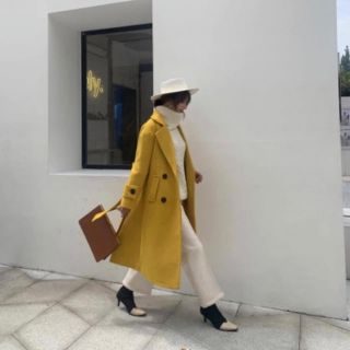 ザラ(ZARA)の☀︎様専用　バースデーバッシュ　コート　イエロー(ロングコート)