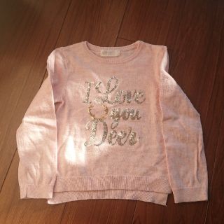 エイチアンドエム(H&M)の女の子 コットンセーター カットソー  100 110(ニット)