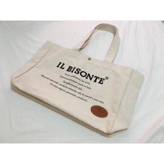 IL BISONTE - 未使用品 イルビゾンテ キャンバス トートバッグ 本革 ...