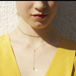 スタージュエリー(STAR JEWELRY)のStar Jewerly キュービックジルコニアY字ネックレス(ネックレス)