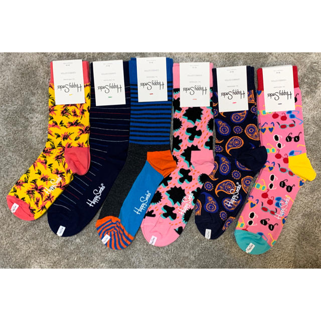 BEAMS(ビームス)の57%引き！ハッピーソックス 6足 定価8,690円 happy socks レディースのレッグウェア(ソックス)の商品写真