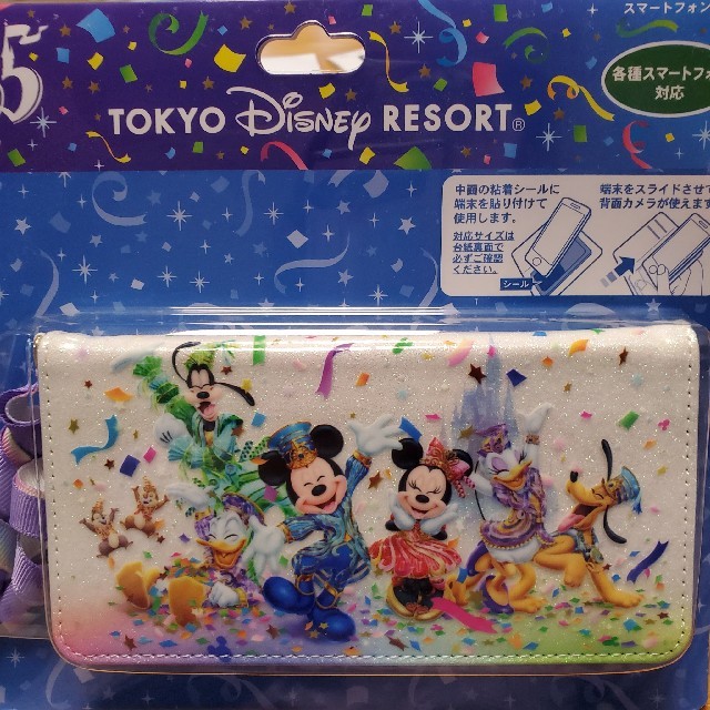 Disney(ディズニー)のディズニー35周年 スマホケース スマホ/家電/カメラのスマホアクセサリー(モバイルケース/カバー)の商品写真