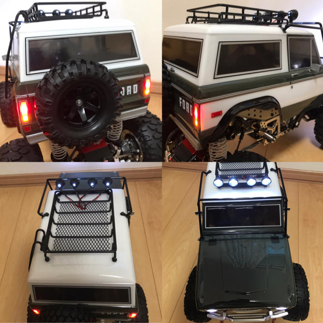 新品!LED10灯!】タミヤ CR-01 ブロンコ1973 ツートン ボディの 新品!LED10灯!】タミヤ CR-01 ブロンコ1973 ツートン ボディの
