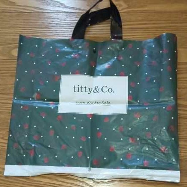 titty&co(ティティアンドコー)のティティアンドコー ショップ袋 約40cm×28cm×12cm レディースのバッグ(ショップ袋)の商品写真