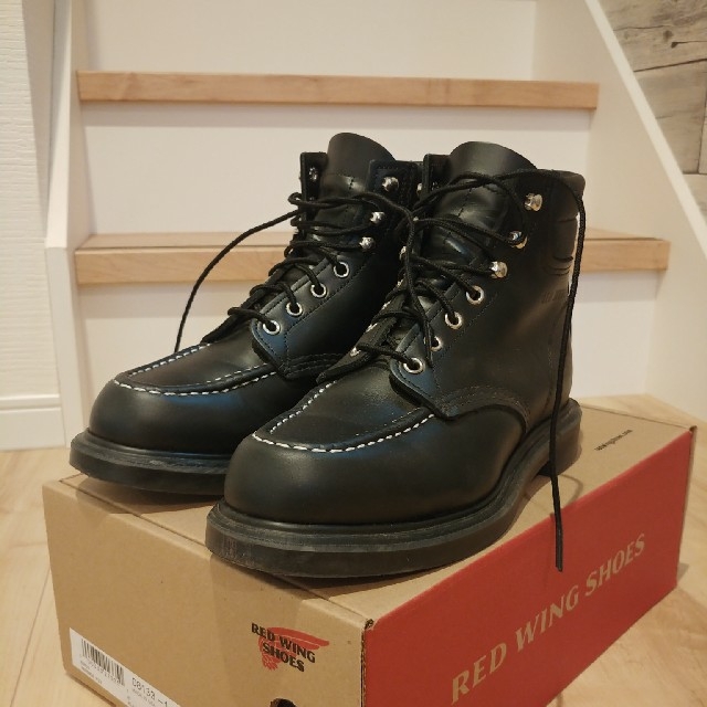 ほぼ新品】REDWING スーパーソール ブラック メンズ 靴/シューズ