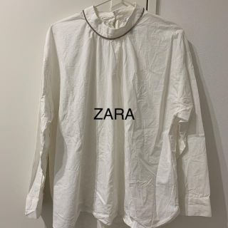 ザラ(ZARA)のZARA trf ビジュー付きカットソー(カットソー(長袖/七分))