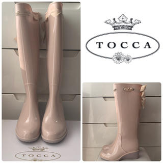 トッカ(TOCCA)のTOCCA ベビーピンク リボン レインブーツ(レインブーツ/長靴)