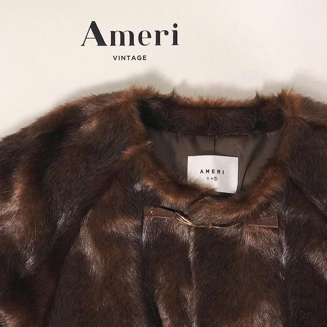 レディースameri vintage  ECO MINK FUR COAT