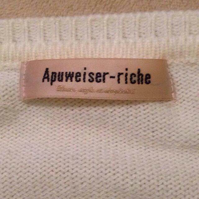 Apuweiser-riche(アプワイザーリッシェ)のApuweiserレースケーブルニット レディースのトップス(ニット/セーター)の商品写真