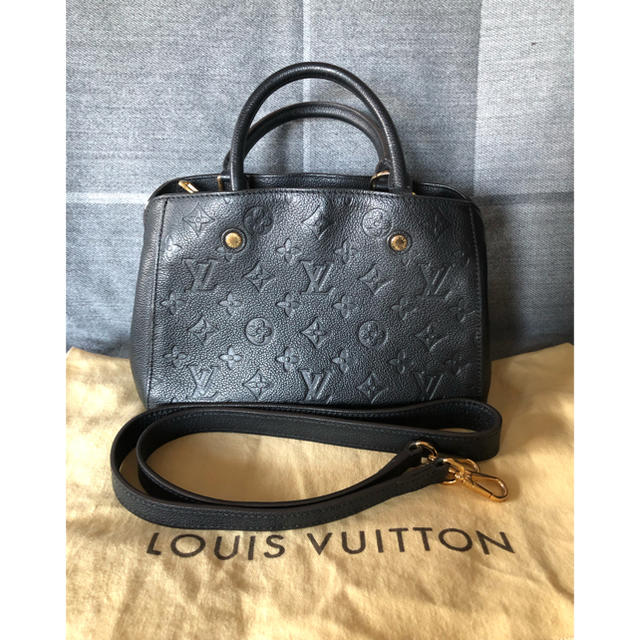 特別オファー LOUIS ノワール2way モノグラムアンプラント 美品ルイヴィトン モンテーニュBB VUITTON ショルダーバッグ 