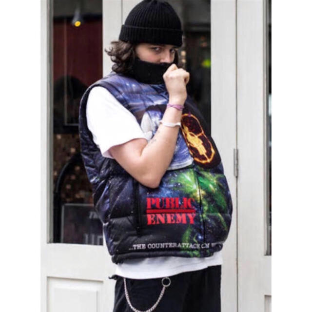 Supreme - 【M】 Public Enemy Puffy Jacket シュプリームの通販 Supreme - 【M】 Public Enemy Puffy Jacket シュプリームの通販