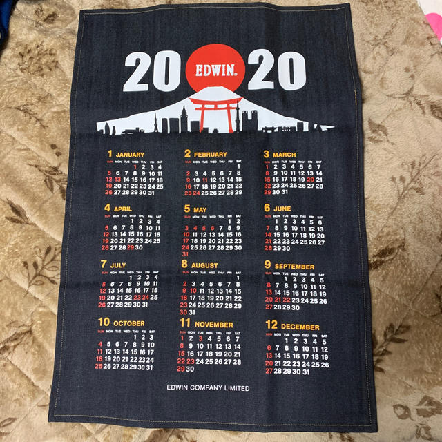 EDWIN(エドウィン)のEdwin デニムカレンダー 2020 インテリア/住まい/日用品のインテリア小物(その他)の商品写真