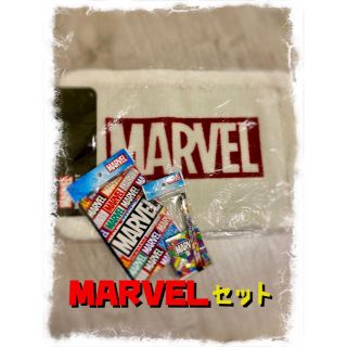 マーベル(MARVEL)の【新品未使用】MARVEL お洒落マット ノート ＆ 文具セット(玄関マット)