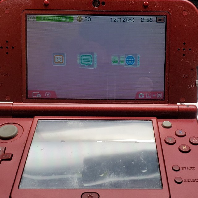 ニンテンドー3DS(ニンテンドー3DS)のNewニンテンドー3DS LL メタリックレッド エンタメ/ホビーのゲームソフト/ゲーム機本体(携帯用ゲーム機本体)の商品写真