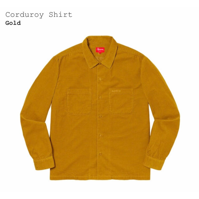 Supreme(シュプリーム)の【M】19AW Supreme Corduroy Shirt Gold メンズのトップス(シャツ)の商品写真