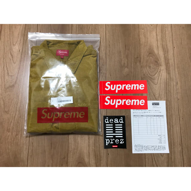 Supreme(シュプリーム)の【M】19AW Supreme Corduroy Shirt Gold メンズのトップス(シャツ)の商品写真