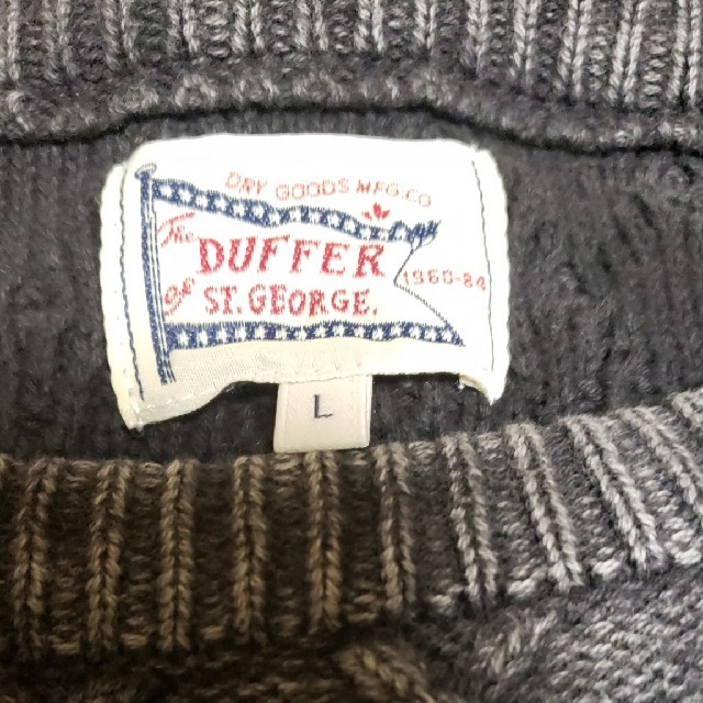 The DUFFER of ST.GEORGE(ザダファーオブセントジョージ)のセーター　ヴィンテージ加工 メンズのトップス(ニット/セーター)の商品写真