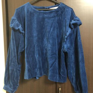 マウジー(moussy)のmoussy ベロアトップス(カットソー(長袖/七分))