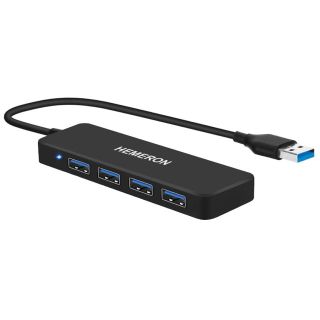 USB3.0 ウルトラスリム 4ポートハブ 5Gbps高速 USB3.0高速(PC周辺機器)