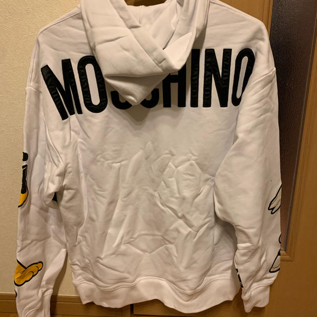 H&M(エイチアンドエム)の新品H&M MOSCHINO コラボ アップリケスウェットパーカ メンズのトップス(スウェット)の商品写真