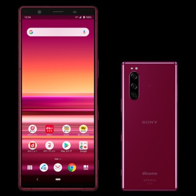 【SIMフリー/新品未使用】docomo Xperia5 SO-01M/レッド